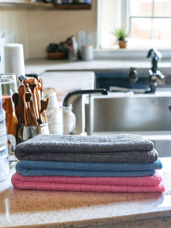 Technow Misclean Mikrofiber Mutfak Temizlik Bezi 40*40 cm 3 Renk (3 Adet)