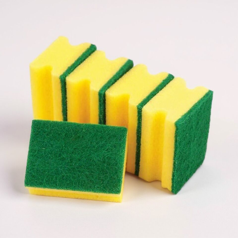 Technow Ekonomik Oluklu ve Tırnak Korumalı Bulaşık Süngeri 5 Adet