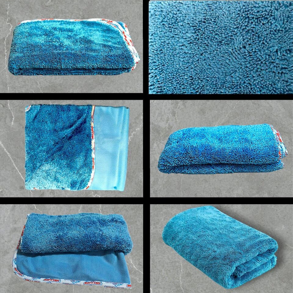 Technow Softtex 55x75 | Kirpi Bez | Profesyonel Premium Oto Kurulama Bezi | Bükümlü Iplikk