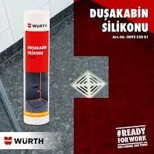 Würth Şeffaf Duşakabin Silikonu 310ml