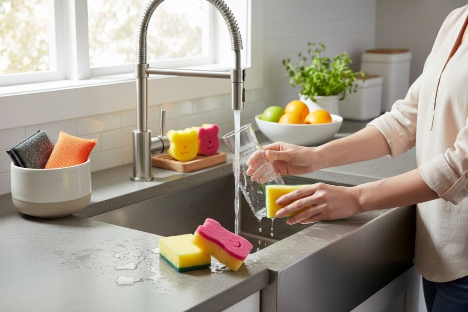 Technow 6 Parça Çok Amaçlı Genel Kullanım Mutfak Bulaşık Süngeri Yıkama Seti