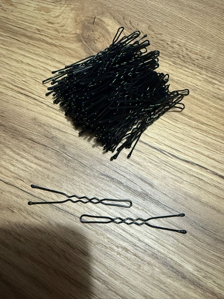 Technow Siyah 5 cm Küçük Topuzlu Saç Firketesi Toka 0.70 Siyah 50 Adet