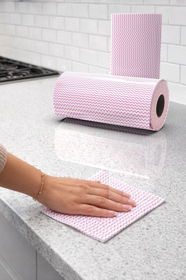 Technow Softtex 33 Yaprak Kopar Kullan Rulo Hassas Temizlik Bezi 27x30cm 5 Rulo Adet