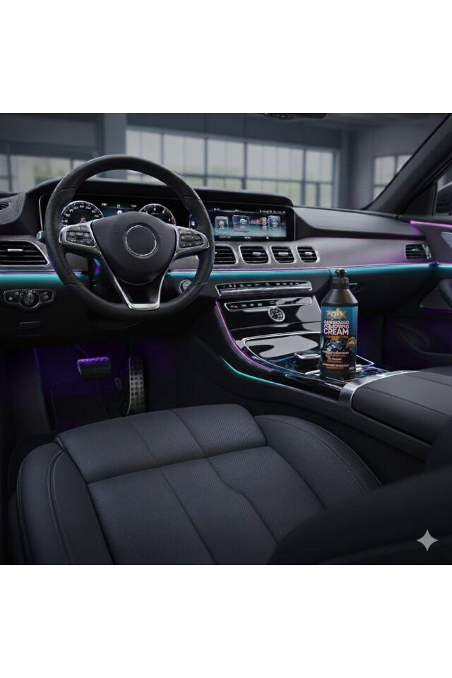 Zolx Torpido Plastik Parlatıcı Bakım Kremi Tüm Araçlar İçin 500ml + Sünger HEDİYELİ.