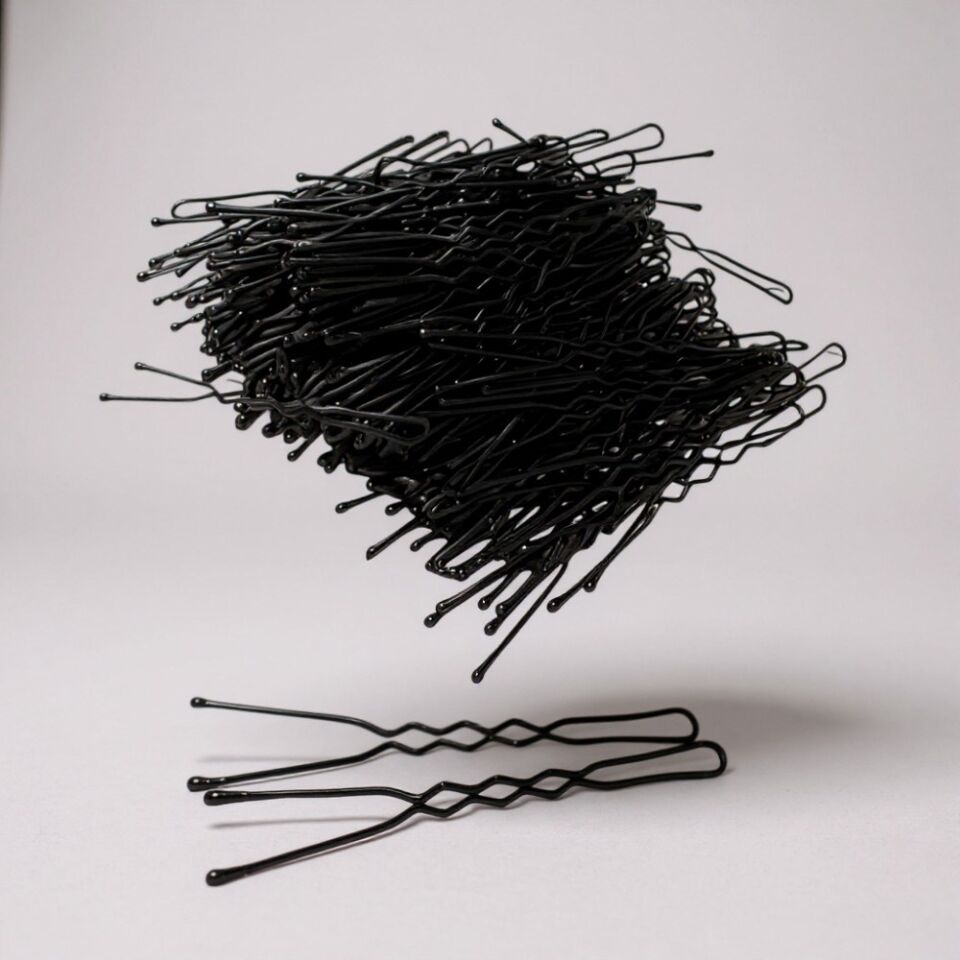 Technow 100 Adet Tel Saç Tokası+100 Adet 0.70 Saç Firketesi Toplam 200 Adet