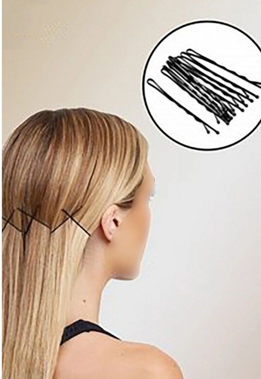 Technow 100 Adet Tel Saç Tokası+100 Adet 0.70 Saç Firketesi Toplam 200 Adet