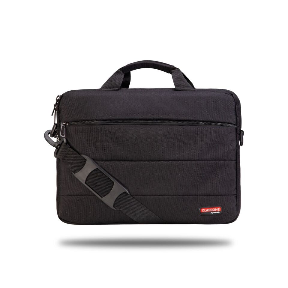 Classone Romeo Serisi TL2400 1 3-14 Inch Uyumlu Su Geçirmez Kumaş Laptop Notebook El Çantası Siyah