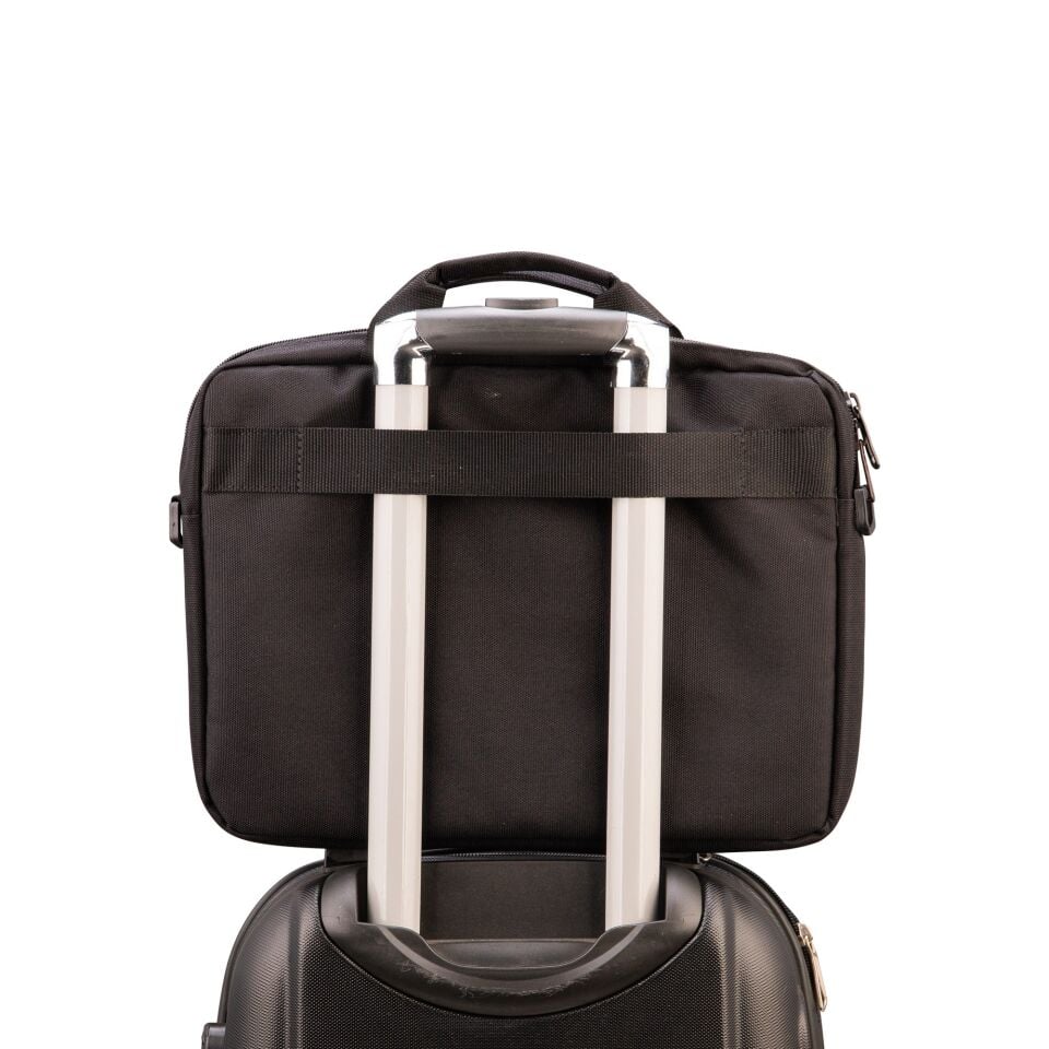 Classone Romeo Serisi TL2400 1 3-14 Inch Uyumlu Su Geçirmez Kumaş Laptop Notebook El Çantası Siyah