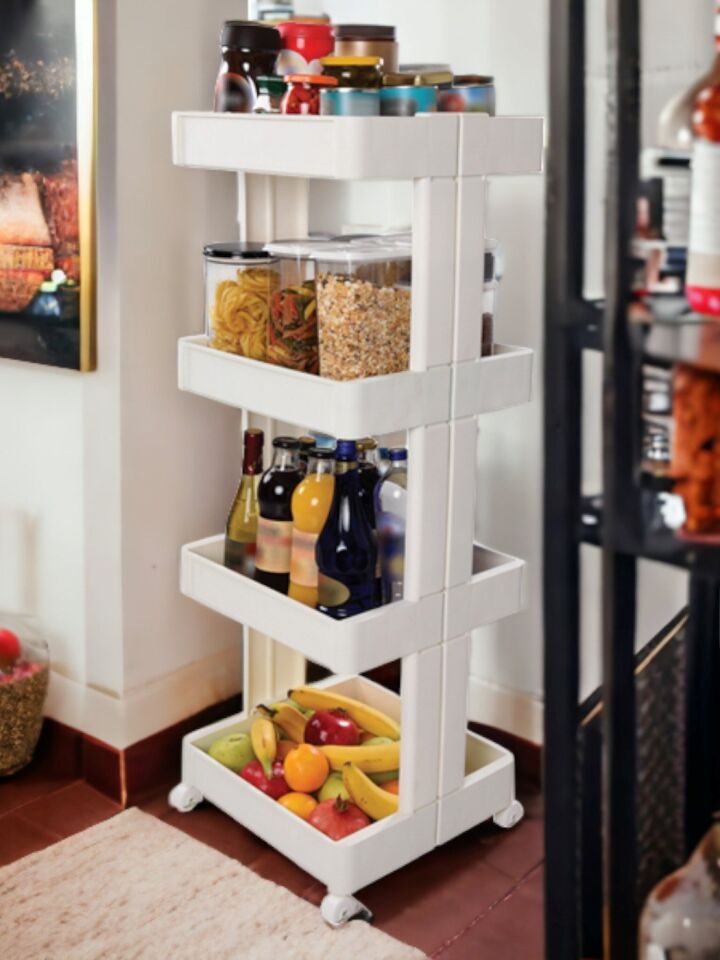 Technow Motek big-04 Organızer 4'lü Raf Çok Amaçlı Dekoratif Modern Raf