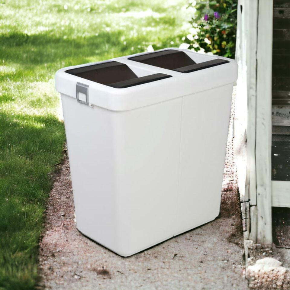 Technow Motek 28 Litre Mini Tasarım Geri Dönüşüm Ofis/Ev/Çalışma Odası Çöp Kutusu Kovası