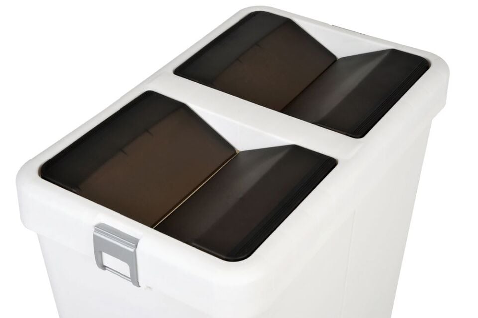 Technow Motek 28 Litre Mini Tasarım Geri Dönüşüm Ofis/Ev/Çalışma Odası Çöp Kutusu Kovası