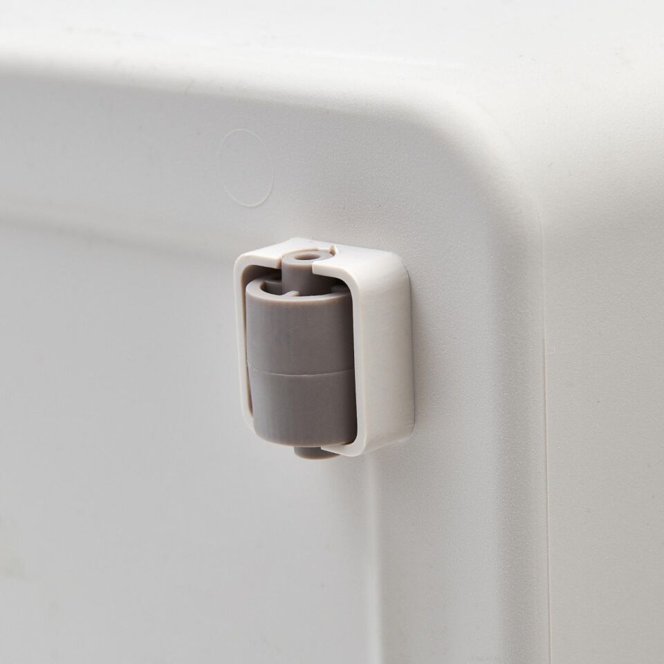 Technow Motek 12 Litre Gri Beyaz Gri Tekerlekli Organizer  2 Adet + Temizlik Seti