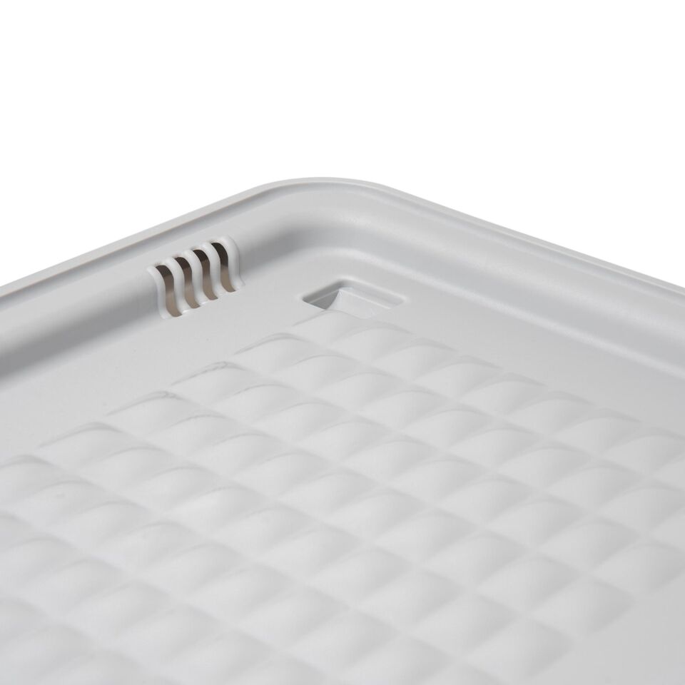 Technow Motek Freebox 12 Litre Gri Beyaz Gri Tekerlekli Organizer  3 Adet + Temizlik Seti