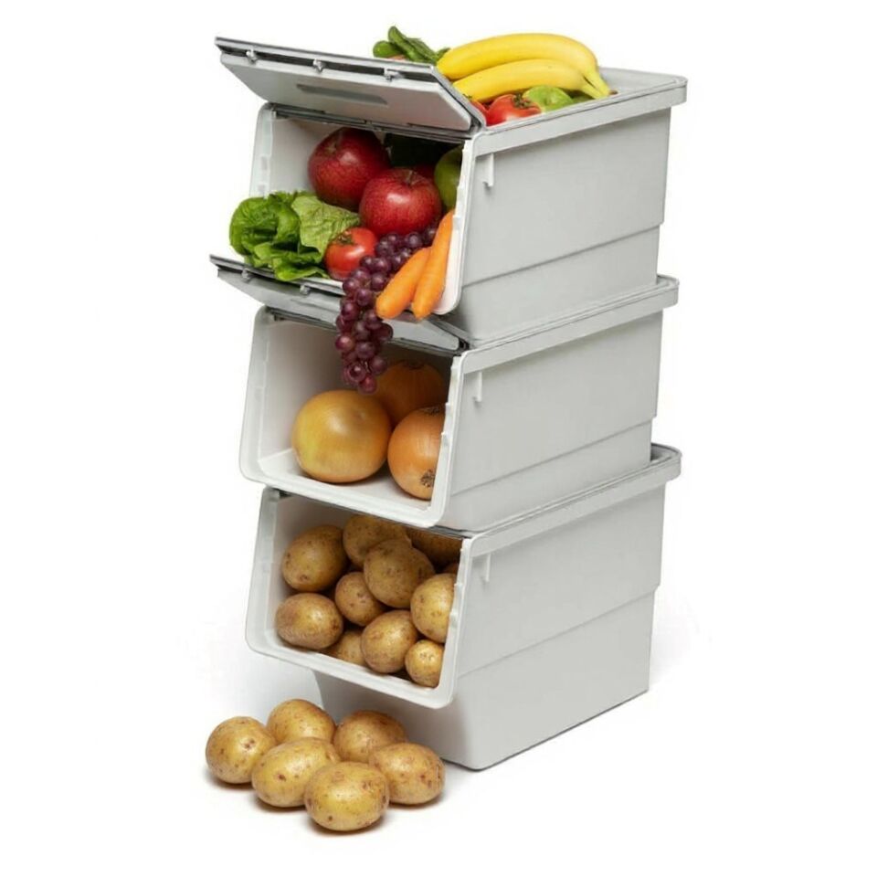 Technow Motek Freebox 12 Litre Gri Beyaz Gri Tekerlekli Organizer  3 Adet + Temizlik Seti