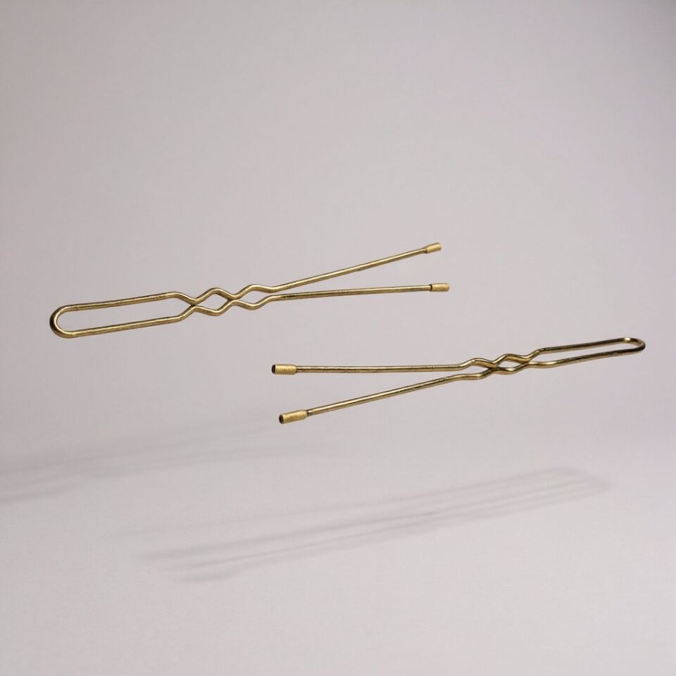 Technow Sarı 5 cm Küçük Topuzlu Saç Firketesi Toka 0.70 Sarı