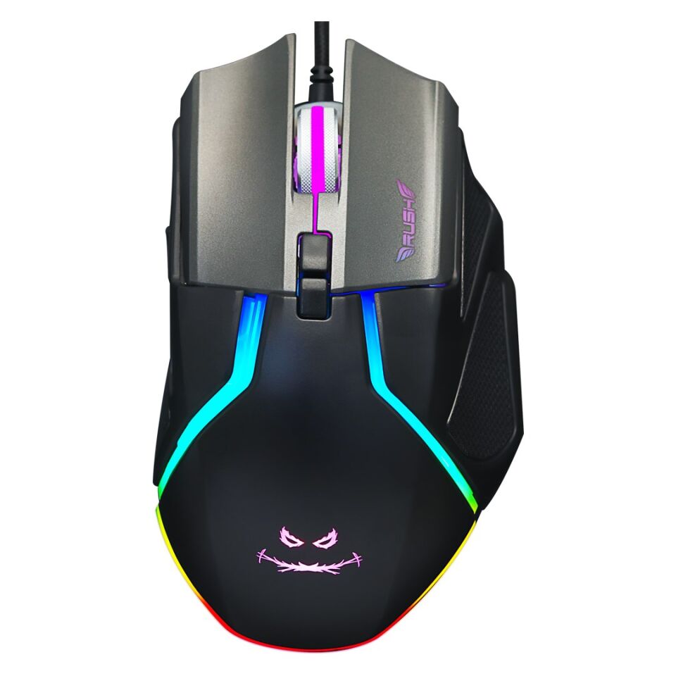 Technow Rush TOPAZ RM84 10.000 DPI RGB 6D Makro Pro Gaming Oyuncu Mouse