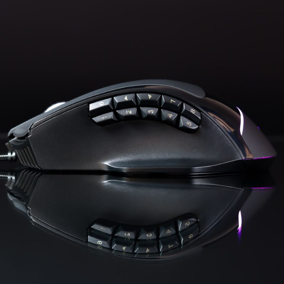 Rush Bold RM878 10.000 DPI RGB Makro Oyuncu Gaming Mouse