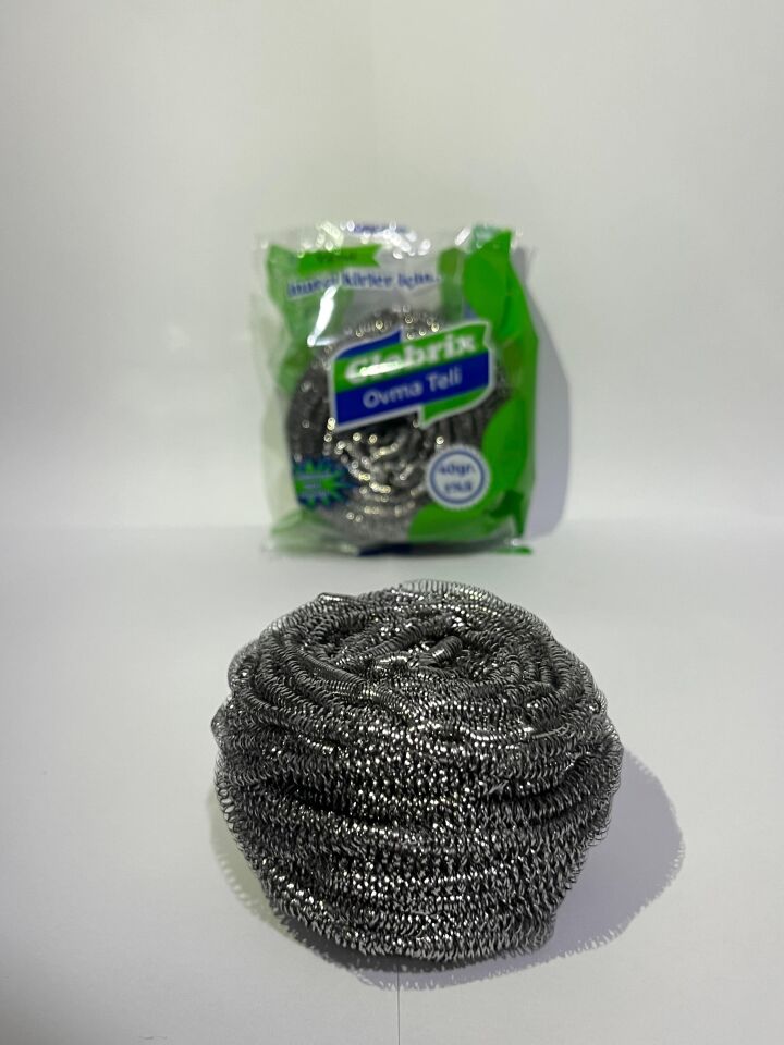 Technow Paslanmaz Çelik Büyük Endüstriyel Boy Bulaşık Ovma Teli 40 gr