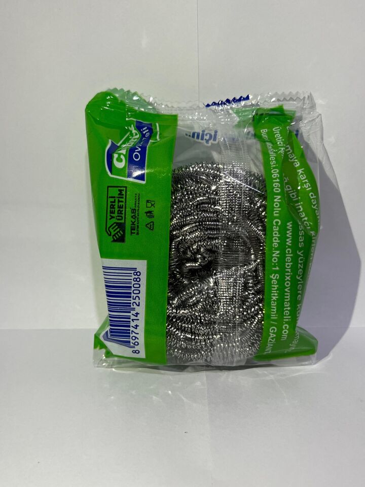 Technow Paslanmaz Çelik Büyük Endüstriyel Boy Bulaşık Ovma Teli 40 gr