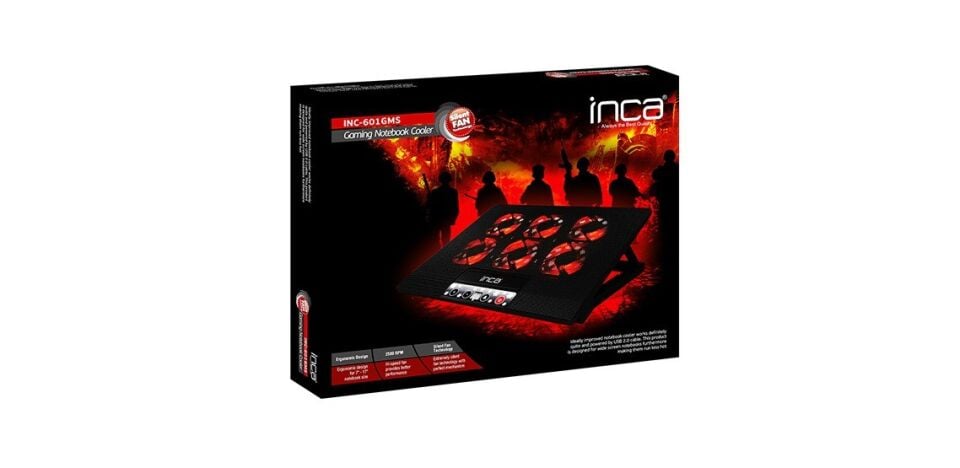 INCA INC-601GMS 17'ınch 6 Fanlı Gaming Oyuncu Notebook Soğutucu