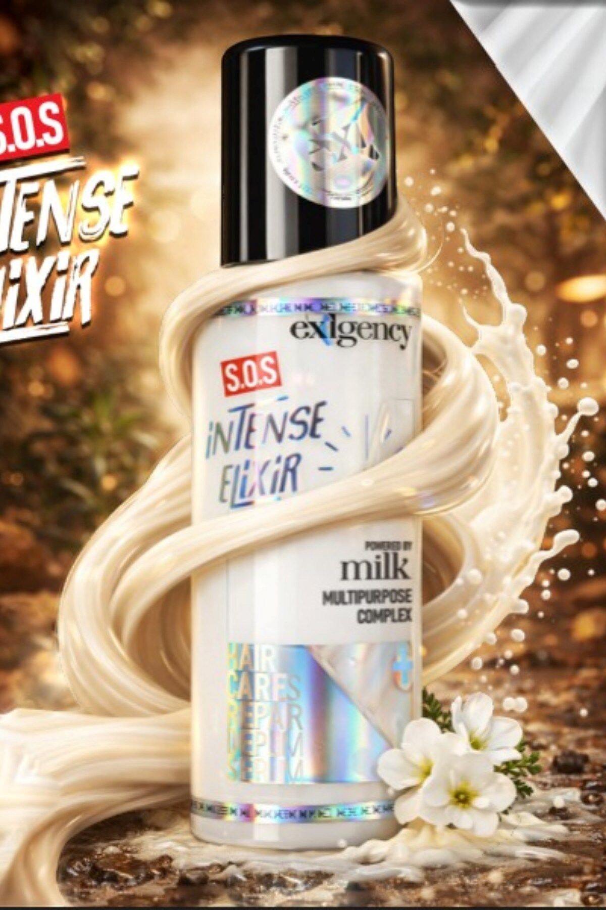 Exigency Durulamasız Süt Argan Yağlı Acil Bakım & Onarım Saç Krem Serum  100ml