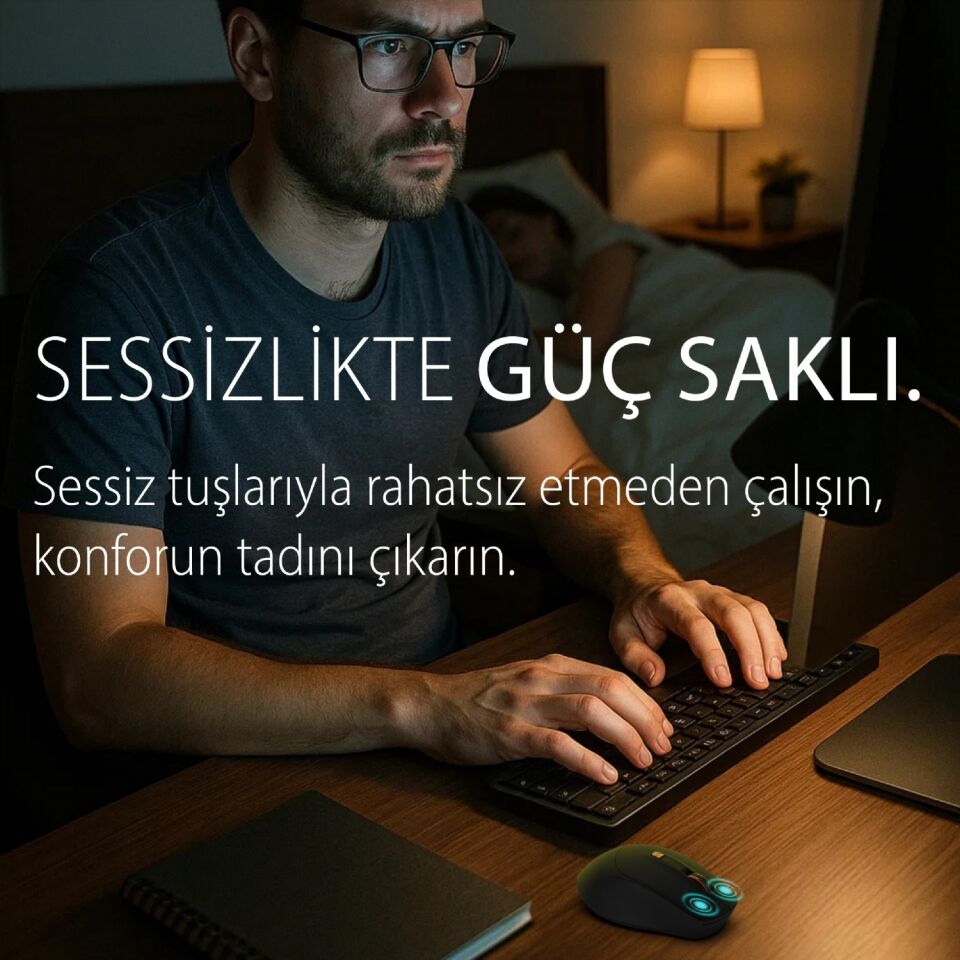 IWM-244RS 2.4ghz Kablosuz Optik Mouse Tasarım Sessiz Tuşlar, 6d Fonksiyon | 800-1600 Dpı  Mouse