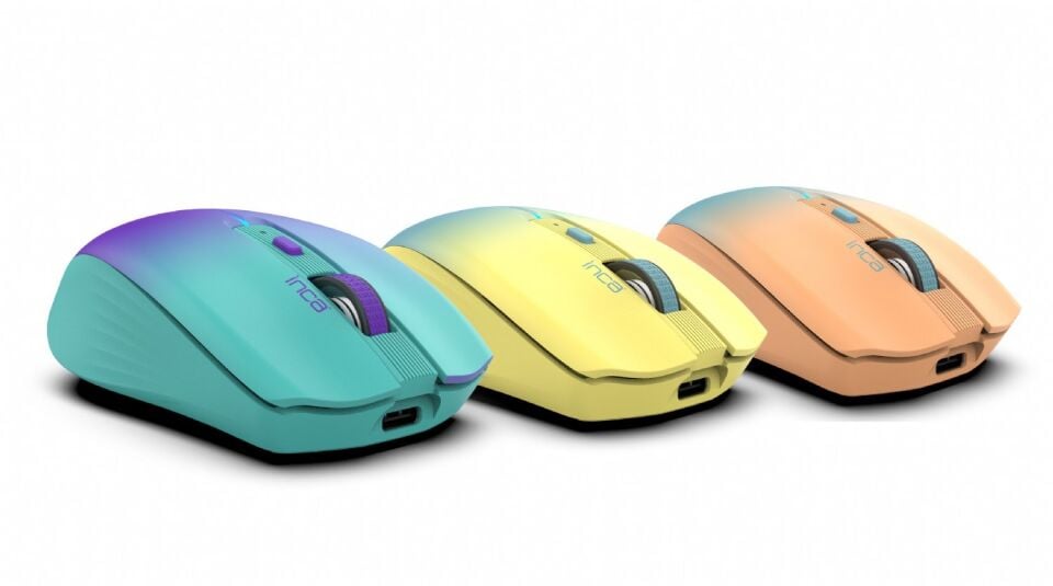 IWM-511RM Dual Mod Bluetooth+Wireless Rechargeable Gradient Color Silent Mouse