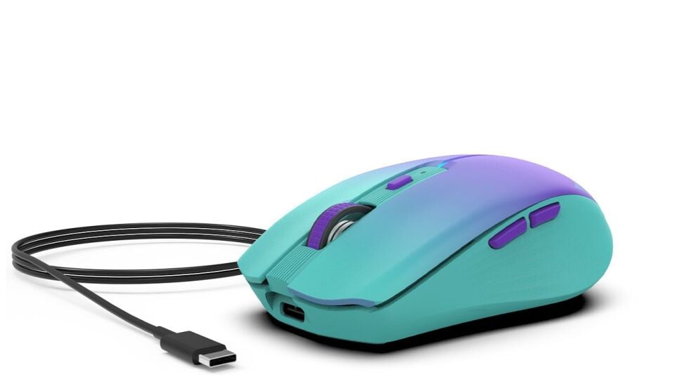 IWM-511RM Dual Mod Bluetooth+Wireless Rechargeable Gradient Color Silent Mouse