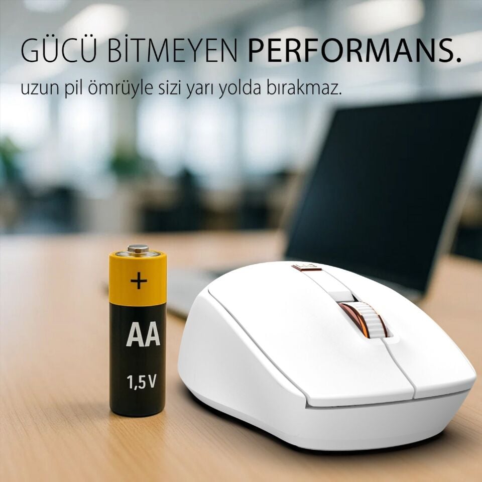 IWM-244RB 2.4ghz Kablosuz Optik Mouse Sessiz Tuşlar, 6d Fonksiyon | 800-1600 Dpı  Mouse