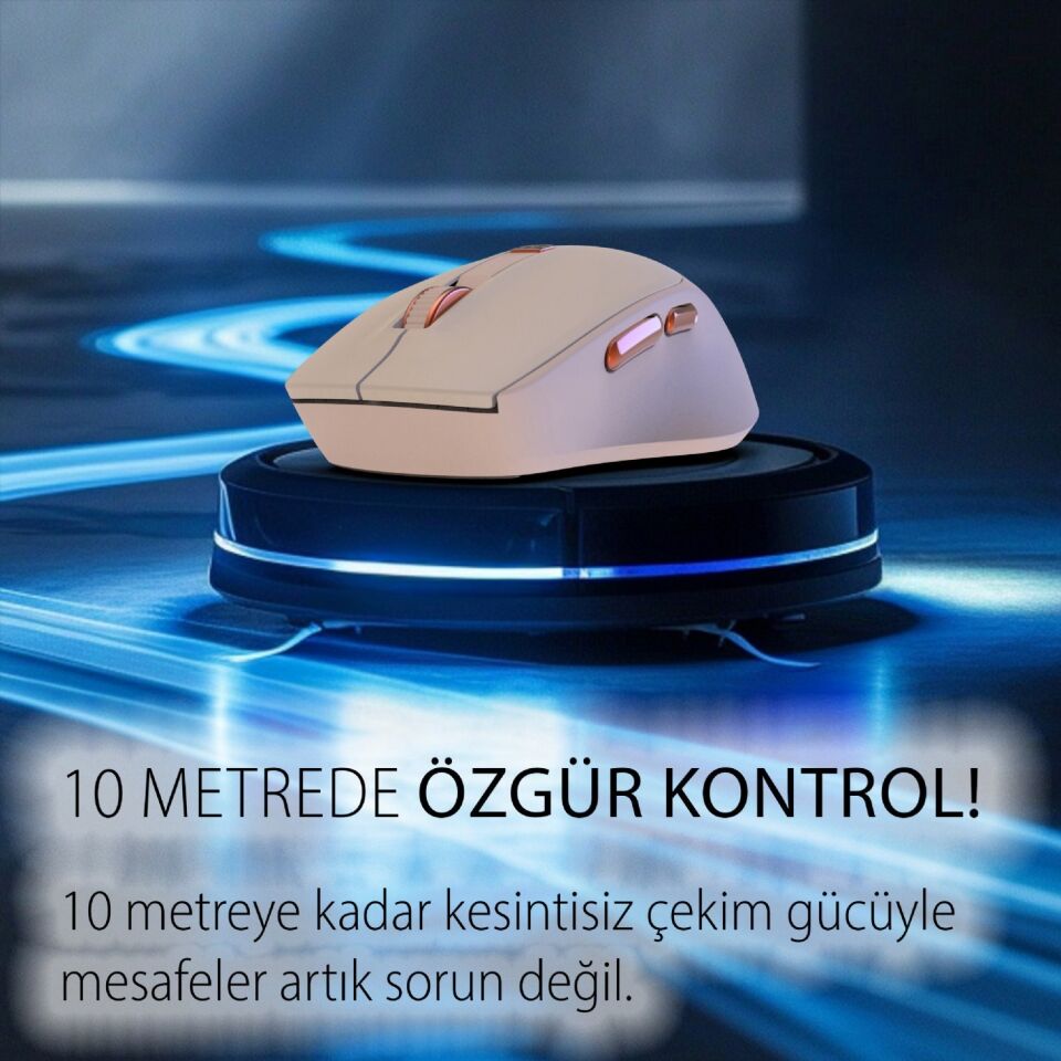 Inca IWM-244RP 2.4ghz Kablosuz Optik Mouse Sessiz Tuşlar, 6d Fonksiyon | 800-1600 Dpı  Mouse