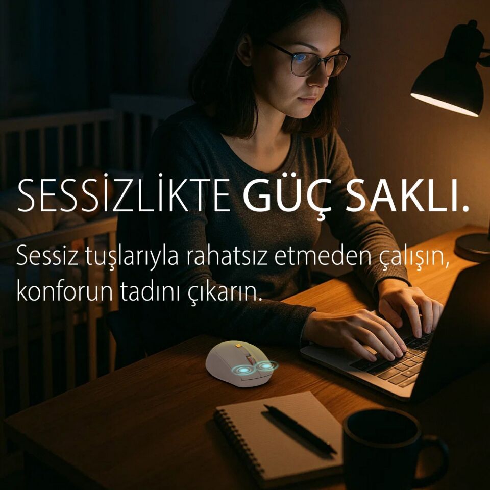 Inca IWM-244RP 2.4ghz Kablosuz Optik Mouse Sessiz Tuşlar, 6d Fonksiyon | 800-1600 Dpı  Mouse