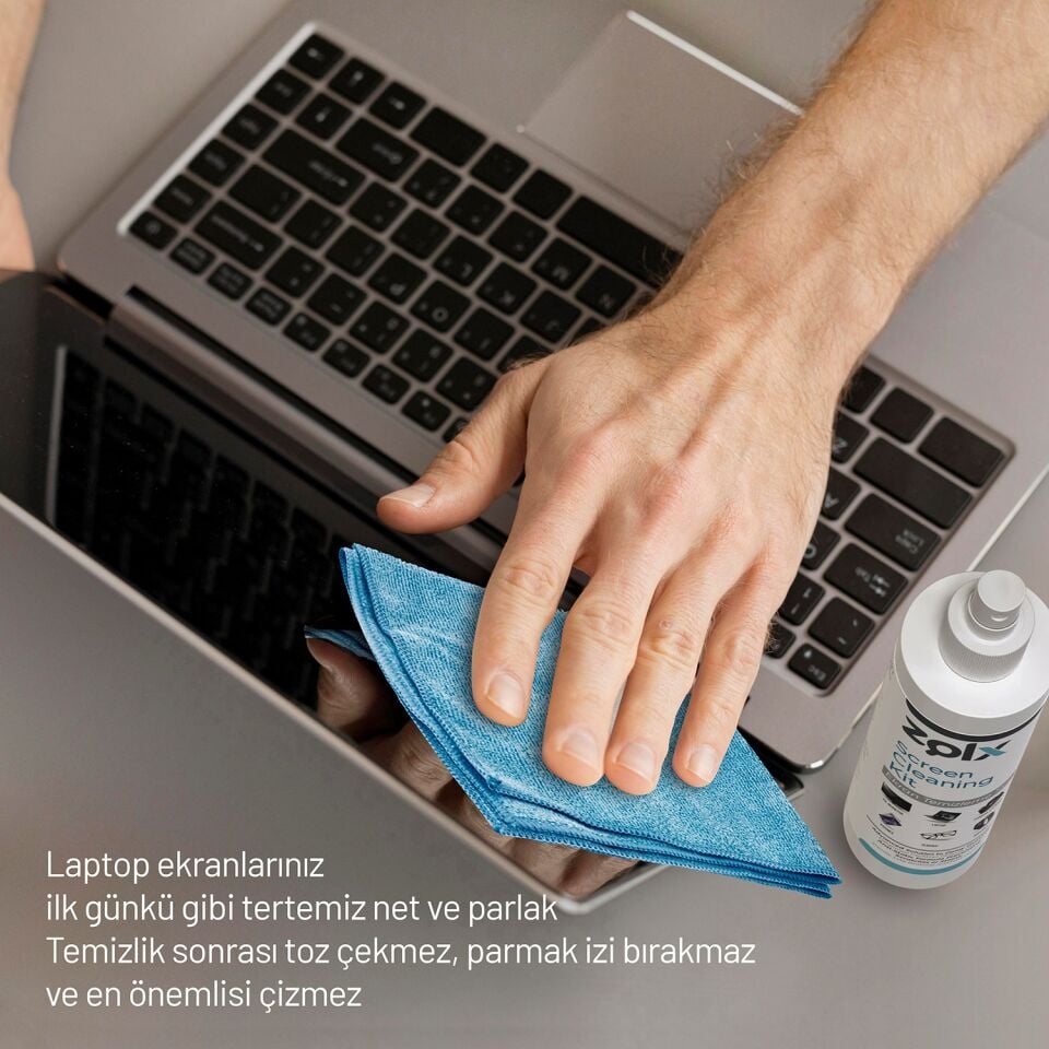 Zolx Ekran Temizleme Seti 250ML ( Mikrofiber Bez )
