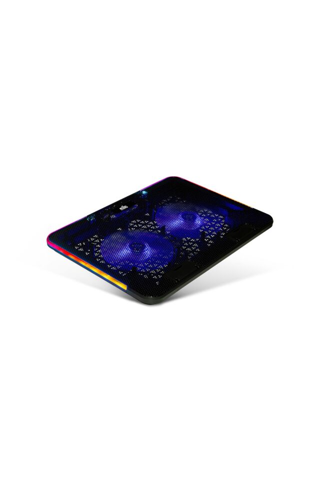 Classone Mila Serisi M2 R-TYPE RGB Işıklı, 2 Büyük Fan, Telefon Standı,2 USB Notebook Soğutucu Stand