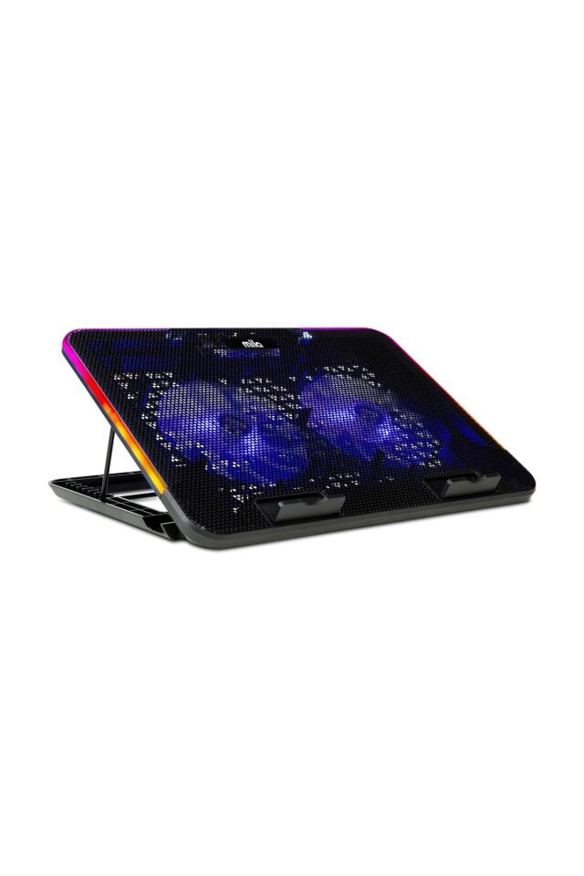 Classone Mila Serisi M2 R-TYPE RGB Işıklı, 2 Büyük Fan, Telefon Standı,2 USB Notebook Soğutucu Stand