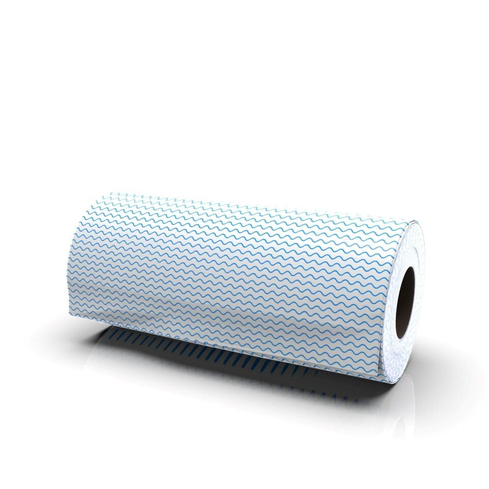 Technow 33 Yaprak Kopar Kullan Rulo Hassas Temizlik Bezi Mavi 25x30cm 5 Rulo Adet