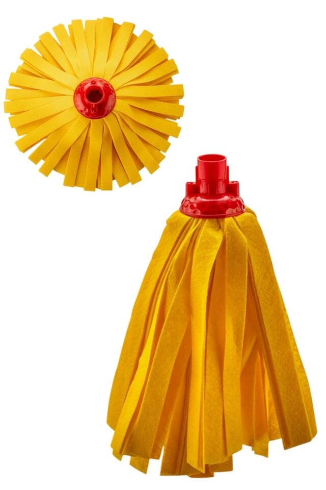 Technow Klasik Sarı Ultra Kalın  Mop Paspas Püskül Yedek Başlık 1 Adet