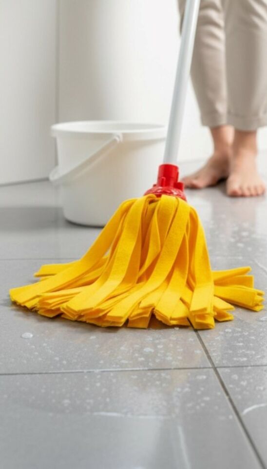 Technow Klasik Sarı Ultra Kalın  Mop Paspas Püskül Yedek Başlık 4 Adet