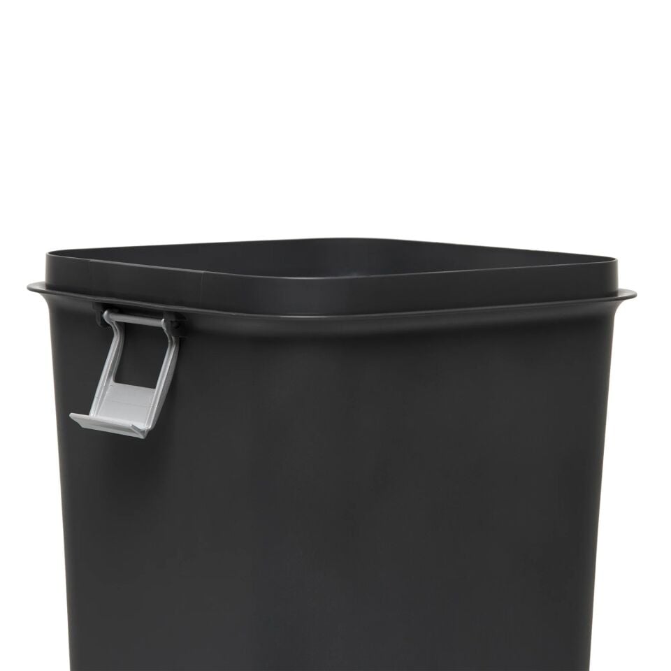 Motek COB-410 Comfort Dustbin 8 Litre Çöp Kutusu Kovası Siyah-Antrasit