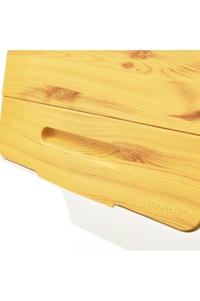 Motek MT05B Freebox 33 Litre Bambu Desen Tekerlekli 3*33 Lt 3'lü Set Organizer