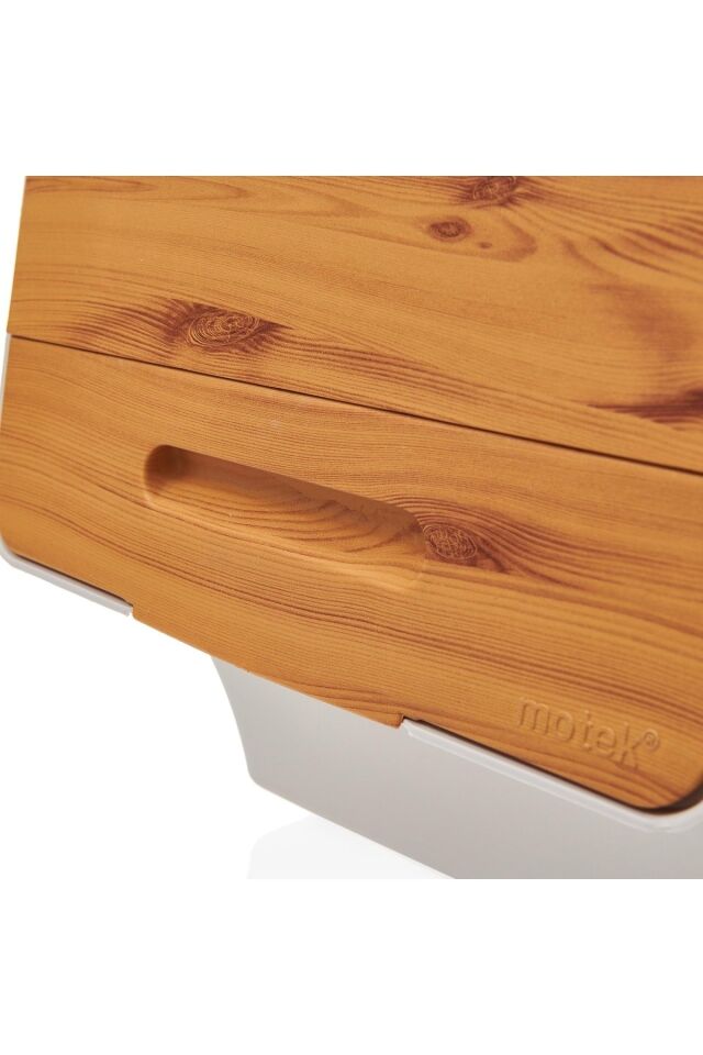 Motek MT05B Freebox 33 Litre Bambu Desen Tekerlekli 3*33 Lt 3'lü Set Organizer