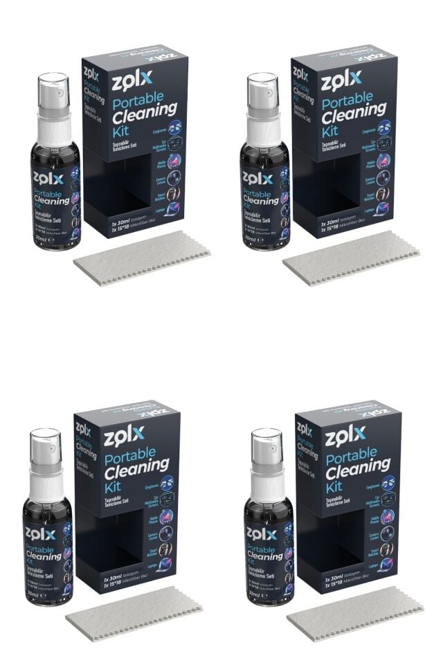 30ml Taşınabilir Temizleme Kiti Dörtlü Set Gözlük Telefon Tablet Akıllı Saat Küçük Ekran Temizliği 1