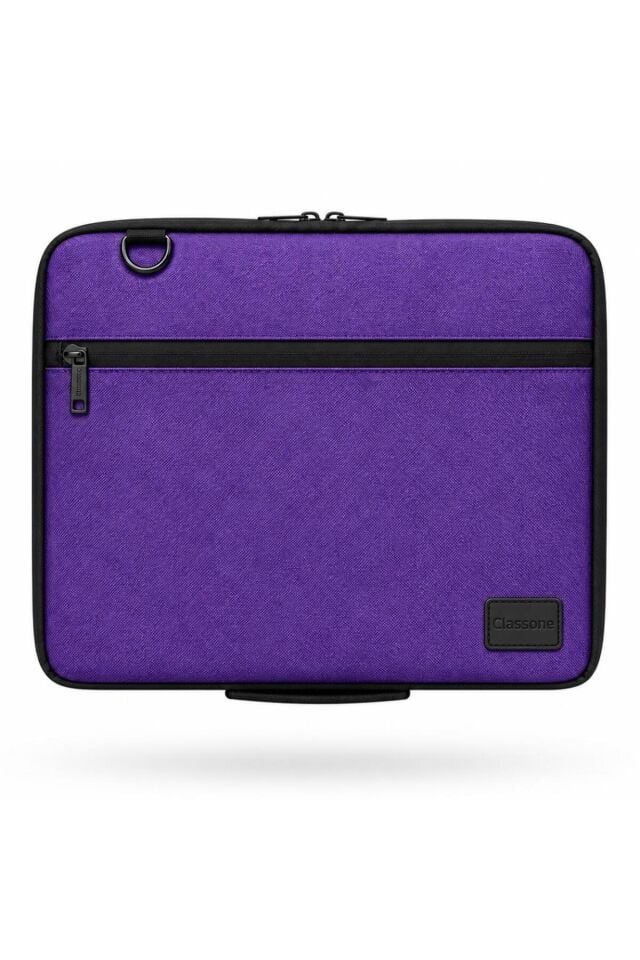 Classone 3in1 Serisi CLK143 13,14 inch Uyumlu Tablet Laptop El ve Omuz Çantası Mor