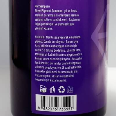 Ms Kalsedon PRO Silverpigment Mor Canlılık Dolgunluk Şampuanı 550ML - 4